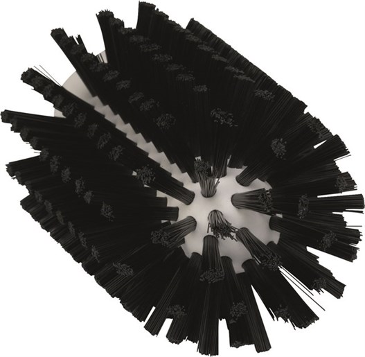 Vikan Hard Bristle Black Scrub Brush Black, 24 mm bristle length