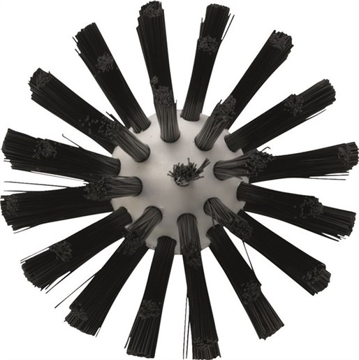 5380779 Vikan Hard Bristle Black Scrub Brush Black, 24 mm bristle length