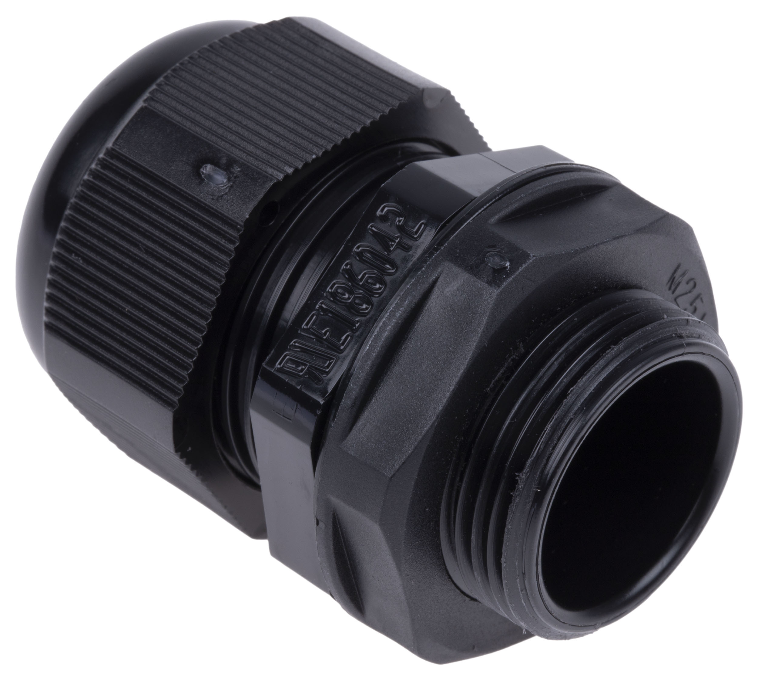 669-4676 RS PRO Black Polyamide 66 Cable Gland, M25 Thread, 13 mm min., 18 mm max., IP68