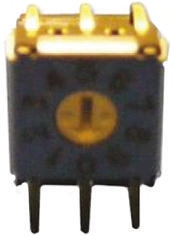 Omron 16 Way Through Hole DIP Switch, Rotary Flush Actuator