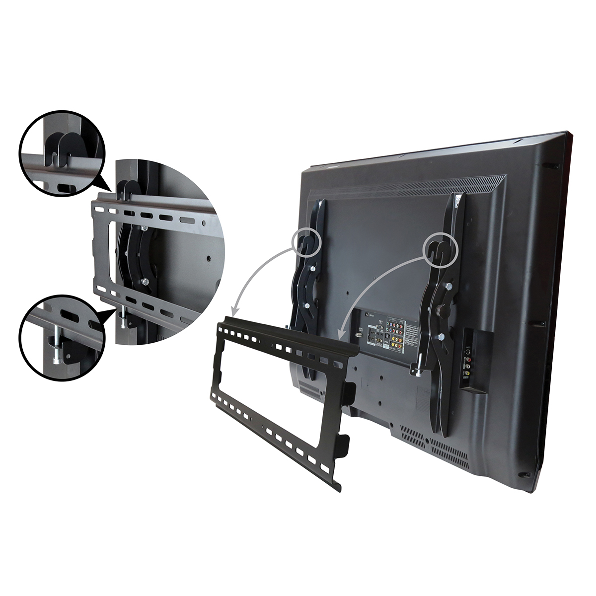 flatpnlwall StarTech.com Wall Mounting TV Wall Bracket for 1 x Screen, 75in Screen Size