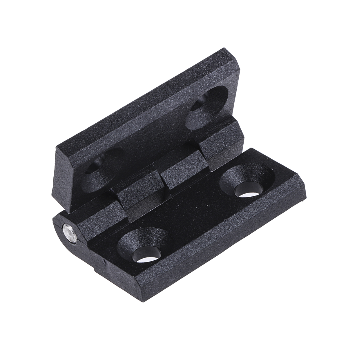 54-a-3029 Pinet Black Polyamide Butt, Screw Fixing, 40 mm x 40 mm x 5 mm