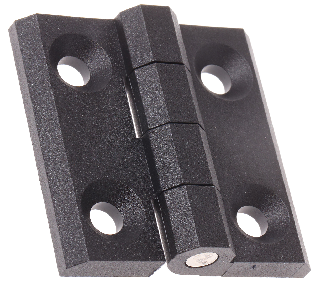 Pinet Black Polyamide Butt, Screw Fixing, 50 mm x 50 mm x 6 mm