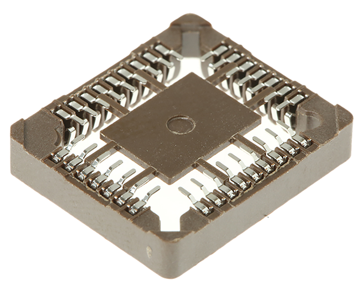 Preci-Dip 1.27 mm Pitch 32 Way Surface Mount Through Hole PLCC IC Socket