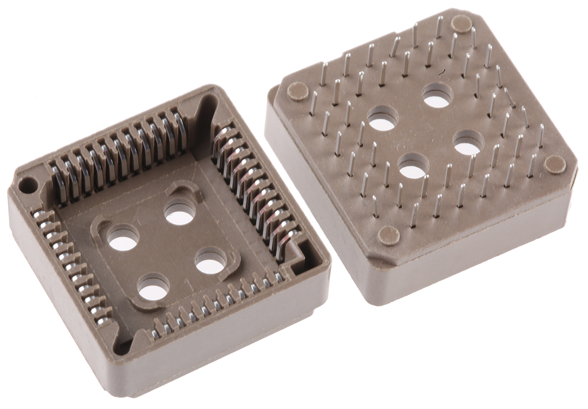 Preci-Dip 1.27 mm Pitch 44 Way DIP Through Hole PLCC IC Socket