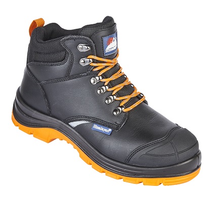 Himalayan HIMALAYAN Black Steel Toe Capped Unisex Safety Boots 12, EU 47 European Standard EN ISO 20345:2011