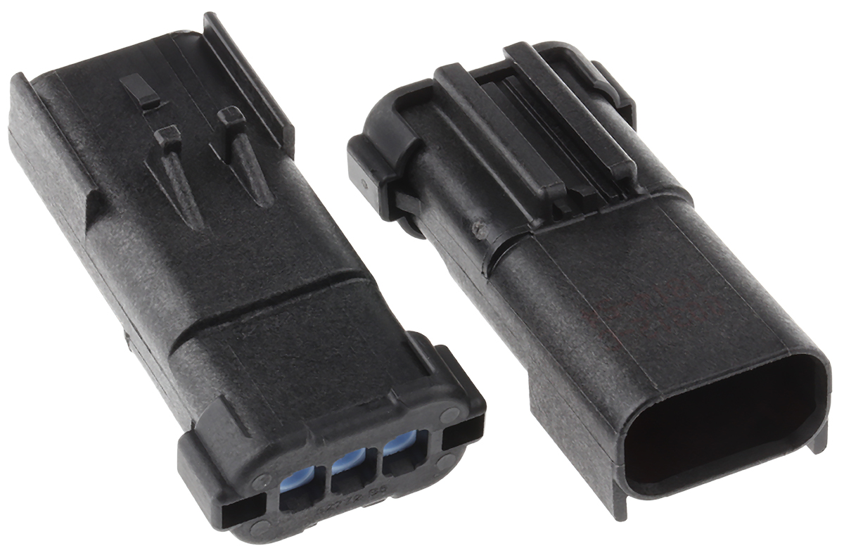 Delphi, Apex Automotive Connector Male Orange, Natural, Light Grey, Light Green, Dark Grey, Dark Green, Black, Aqua