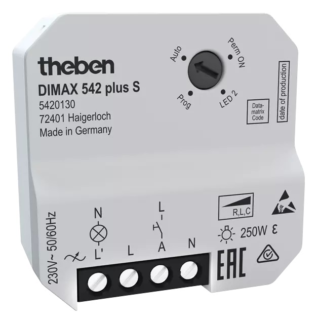 Theben DIMAX 542 Dimming Controller Dimming Controller, Flush Mount, 230V ac