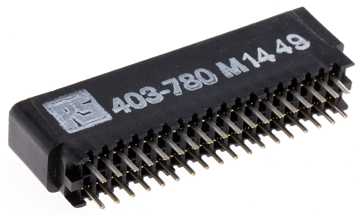 Cinch Edge Connector, PCB Mount, 18-Contacts, 2.54mm Pitch, 2-Row, Solder Termination