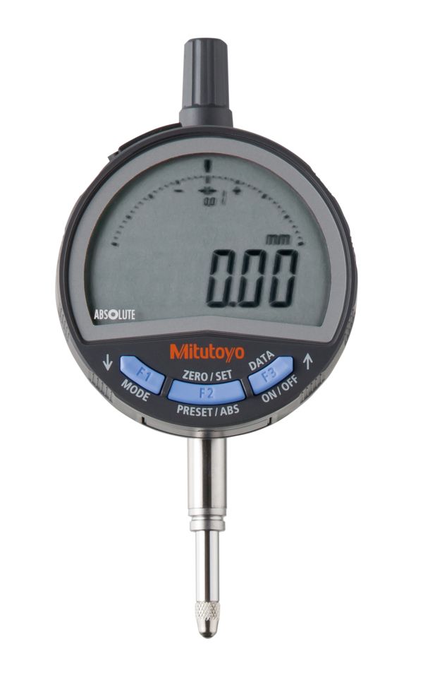 Mitutoyo 543-710B Metric Plunger Digital Indicator 12.7 mm Max. Measurement, 0.01 mm Resolution, 0.02 mm Accuracy