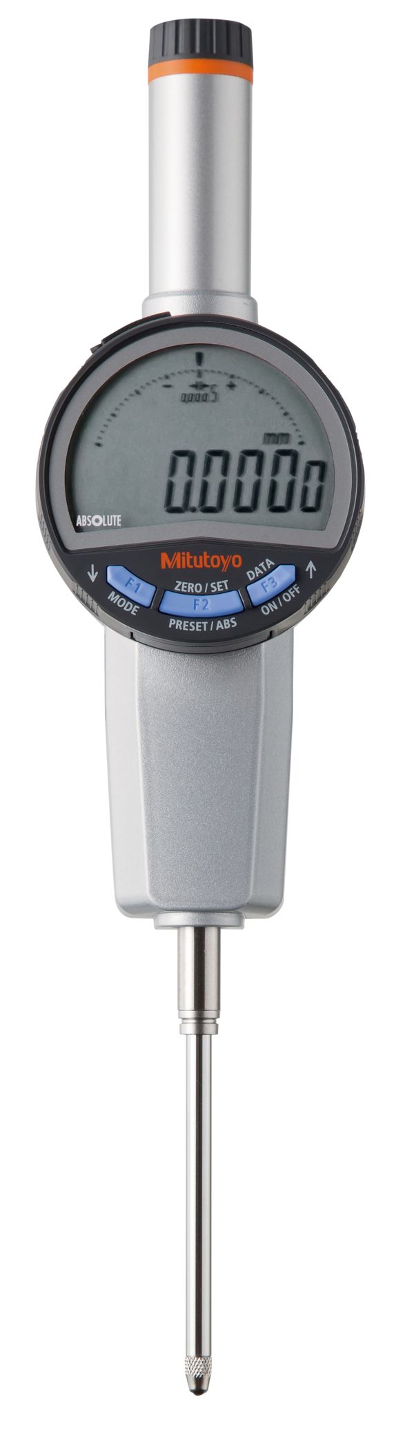 Mitutoyo 543-730B Metric Plunger Digital Indicator 50.8 mm Max. Measurement, 0.001 mm Resolution, 0.005 mm Accuracy
