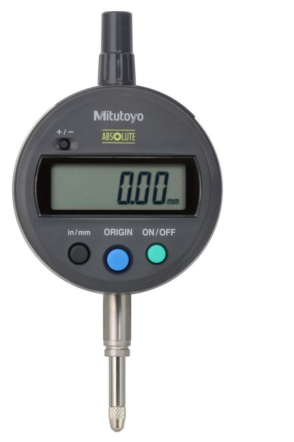 Mitutoyo 543-782-10 Metric, Imperial Plunger Digital Indicator 12.7 mm Max. Measurement, 0.01 mm Resolution, ±0.02 mm