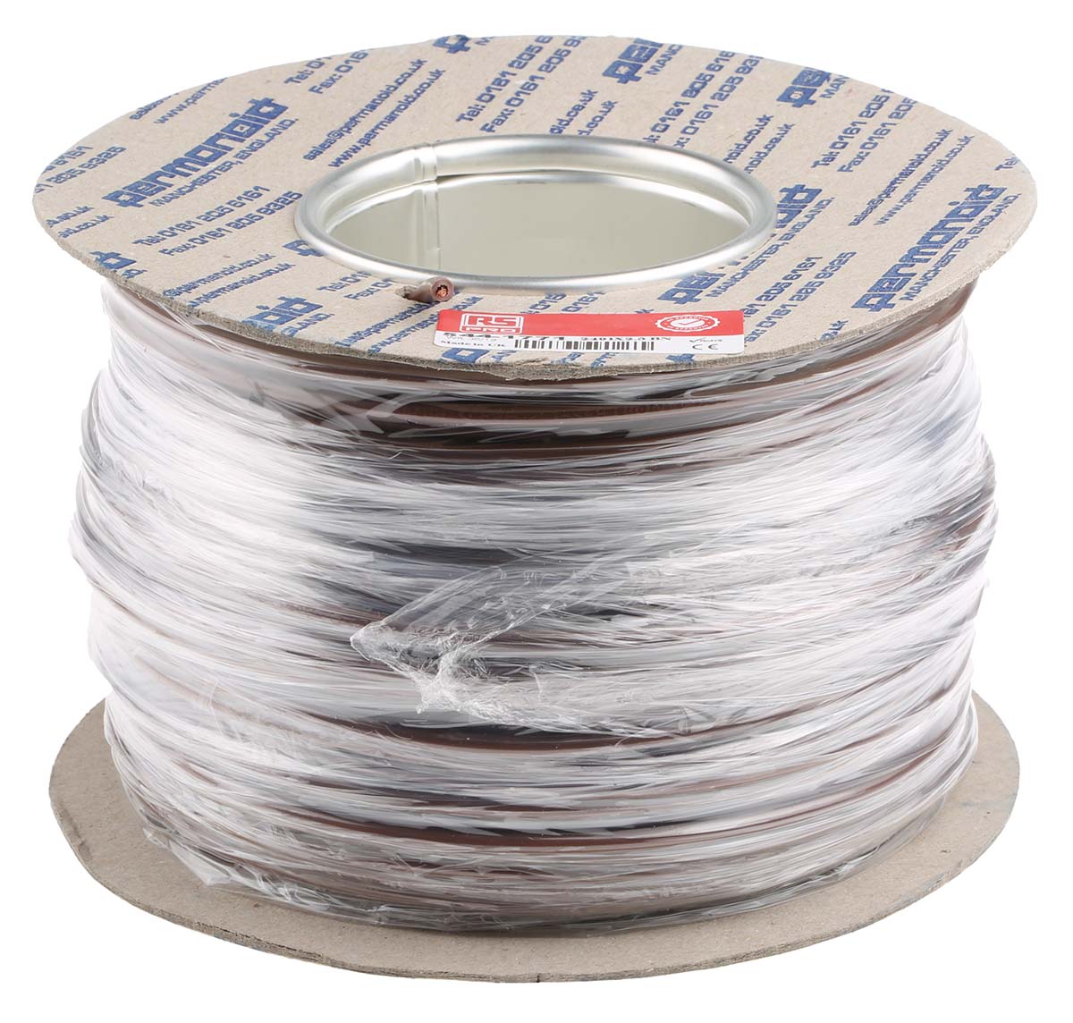544-1771 RS PRO H07V-K Series Brown 2.5 mm² Hook Up Wire, 13 AWG, 50, 100 m, Polyvinyl Chloride