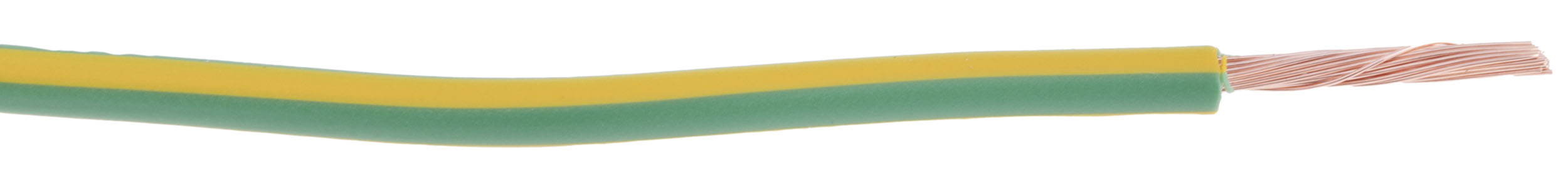 544-1793 RS PRO H07V-K Series Green, Yellow 2.5 mm² Hook Up Wire, 13 AWG, 50, 100 m, Polyvinyl Chloride