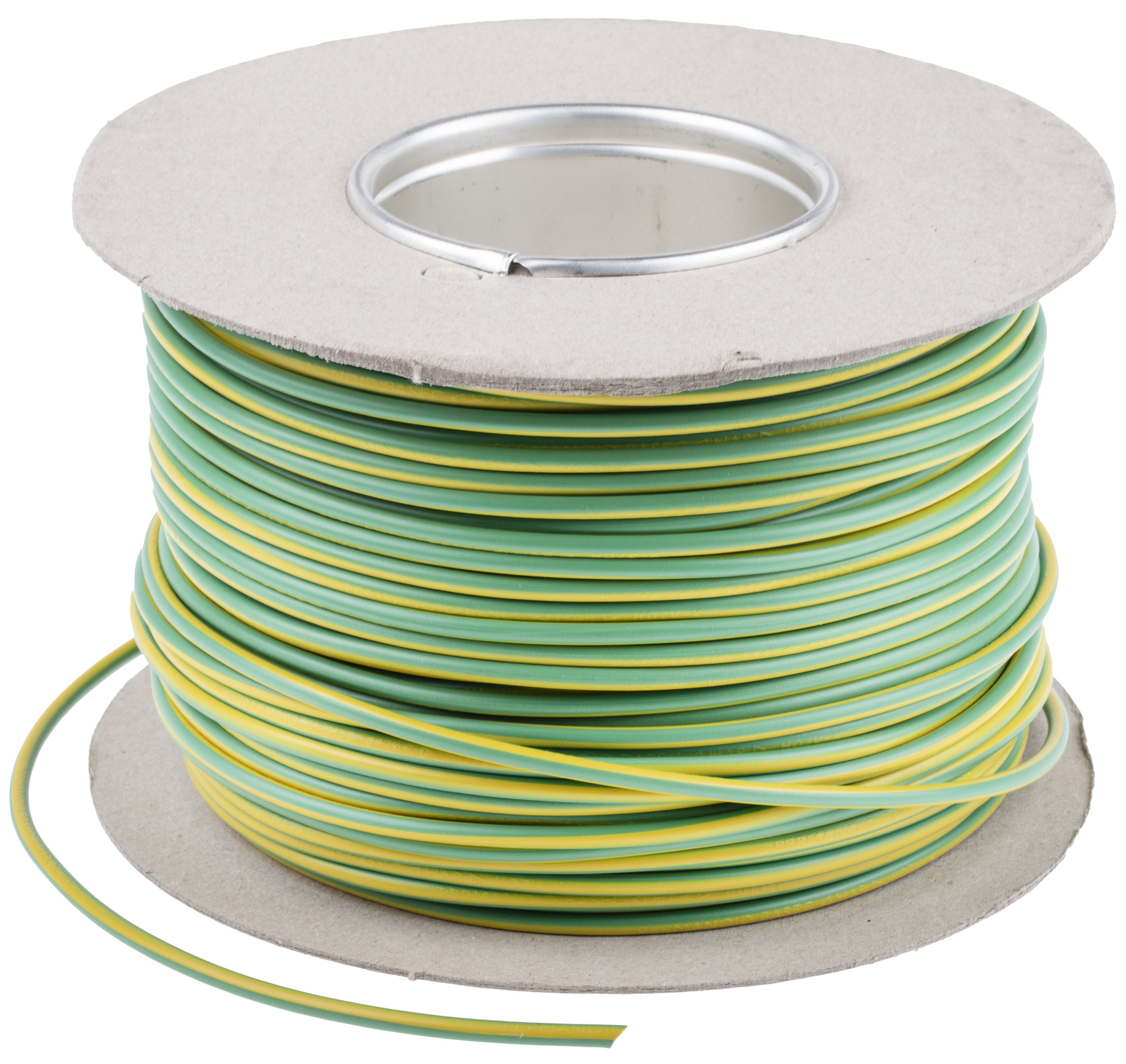 544-1793 RS PRO H07V-K Series Green, Yellow 2.5 mm² Hook Up Wire, 13 AWG, 50, 100 m, Polyvinyl Chloride