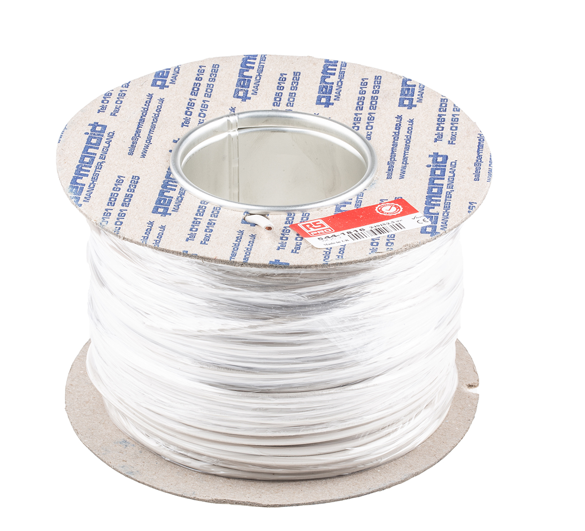 544-1816 RS PRO H07V-K Series White 2.5 mm² Hook Up Wire, 13 AWG, 50, 100 m, Polyvinyl Chloride