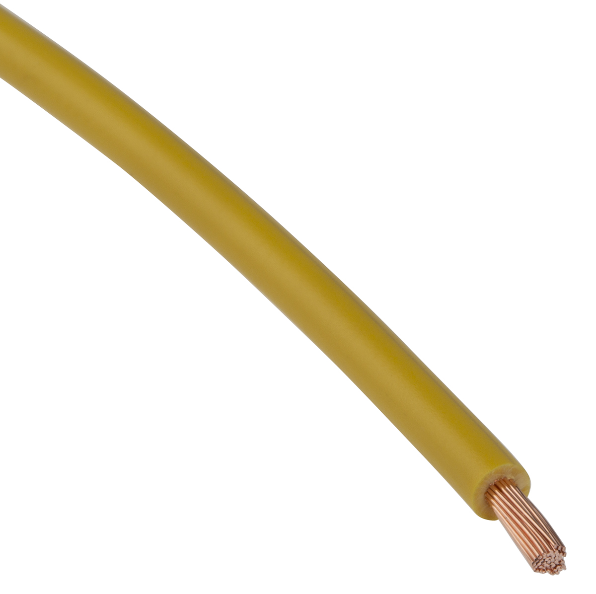 RS PRO H07V-K Series Yellow 2.5 mm² Hook Up Wire, 13 AWG, 50, 100 m, Polyvinyl Chloride