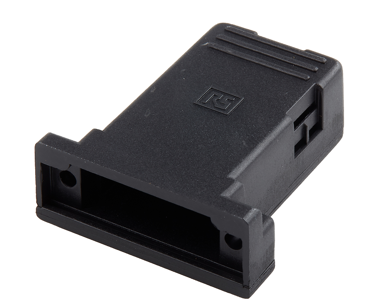 RS PRO Polyethylene Terephthalate Straight D-Sub Backshell, 15 Way Strain Relief