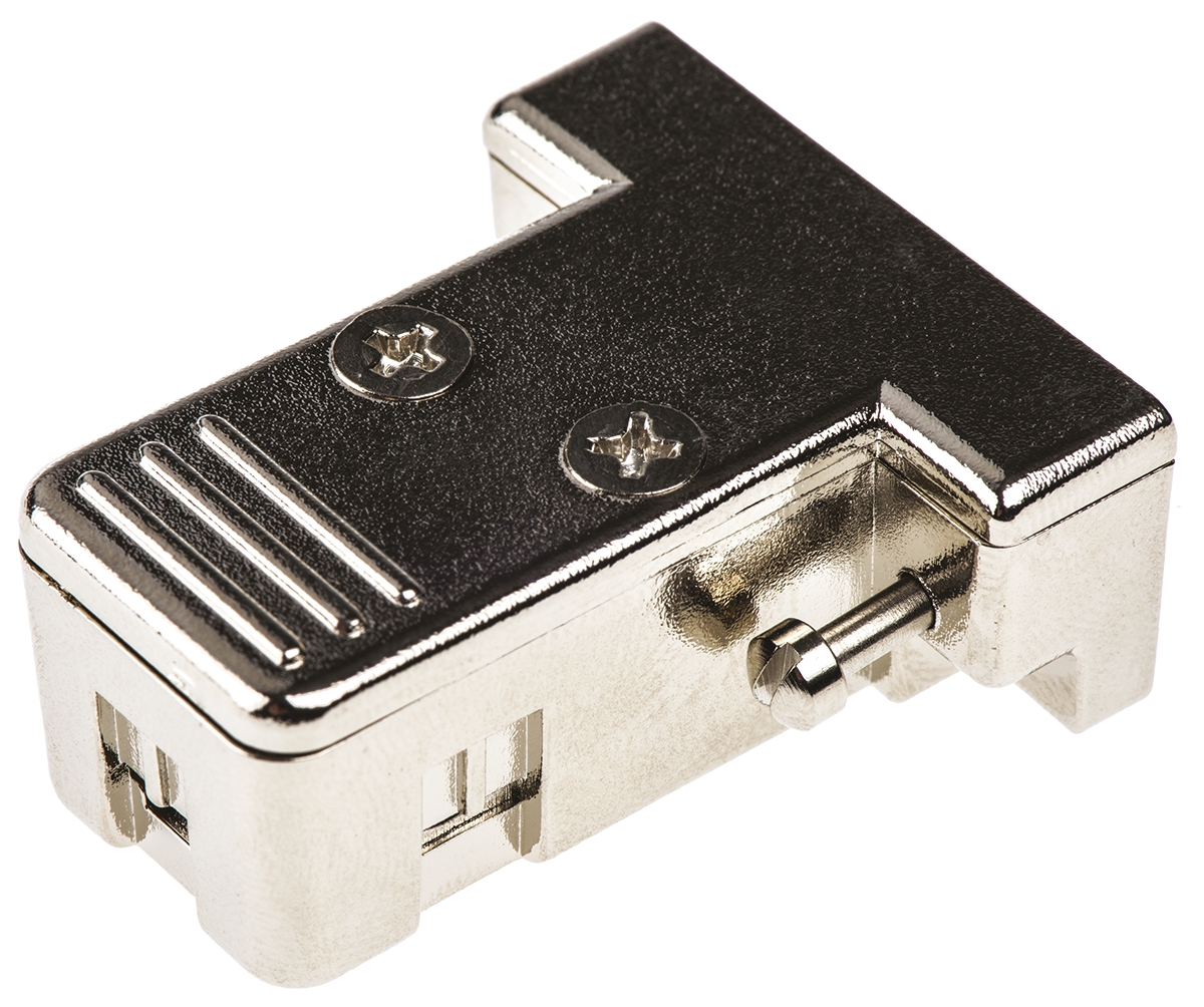 544-4039 RS PRO ABS Straight D-Sub Backshell, 9 Way Strain Relief
