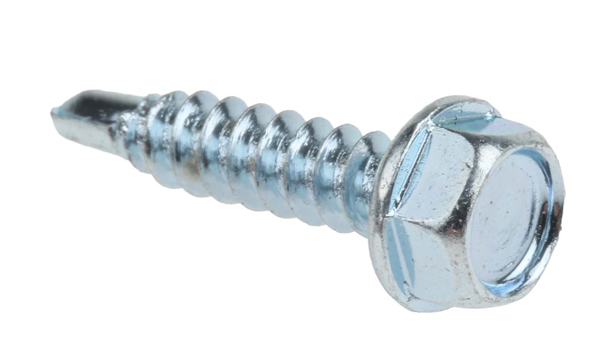 546-5812 RS PRO Bright Zinc Steel Self-Drilling Screw 4.2 mm 19 mm