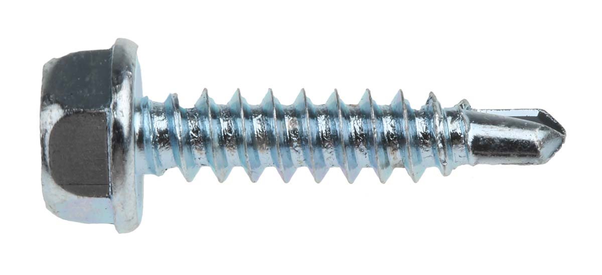 546-5812 RS PRO Bright Zinc Steel Self-Drilling Screw 4.2 mm 19 mm
