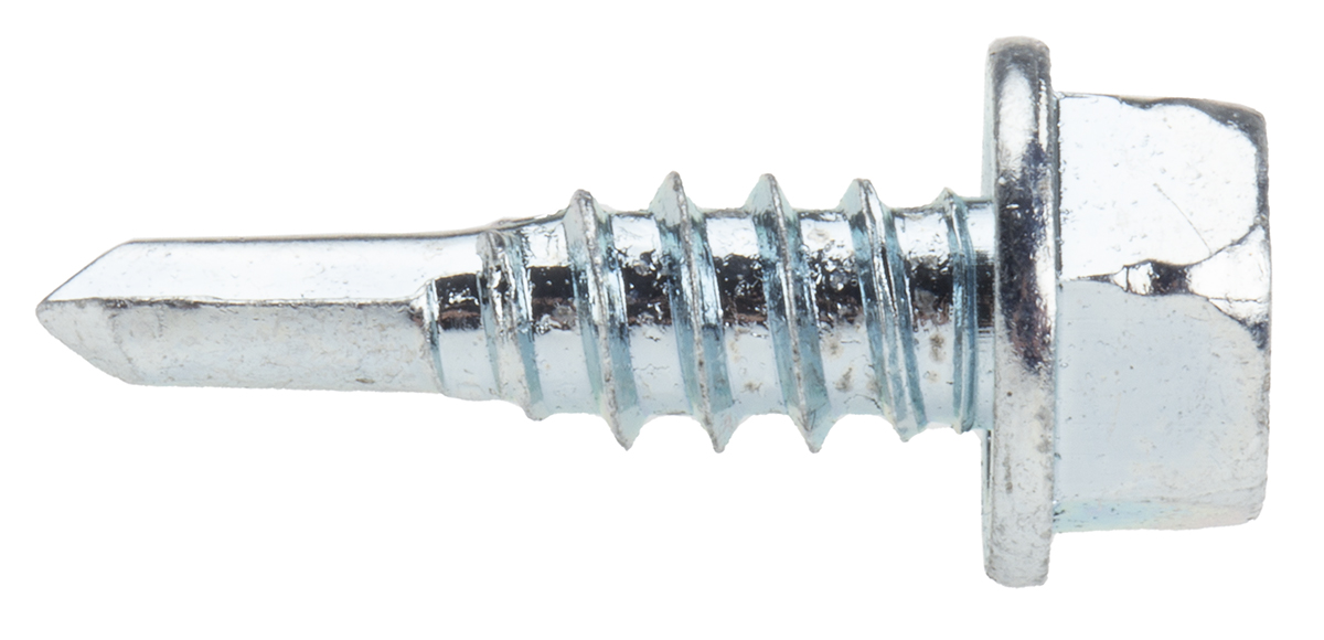 546-5834 RS PRO Bright Zinc Steel Self-Drilling Screw 4.8 mm 16 mm