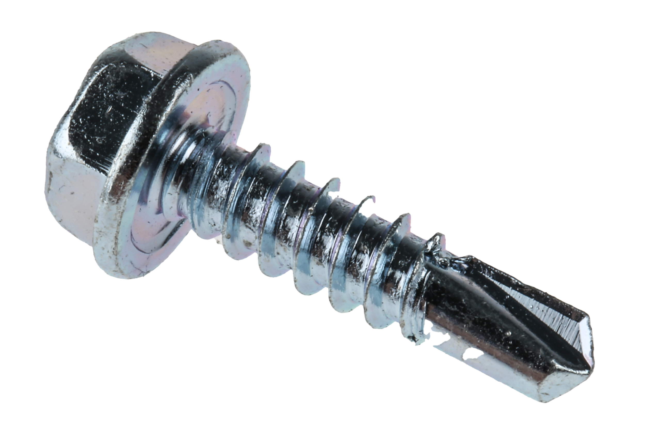 RS PRO Bright Zinc Steel Self-Drilling Screw 4.8 mm 19 mm