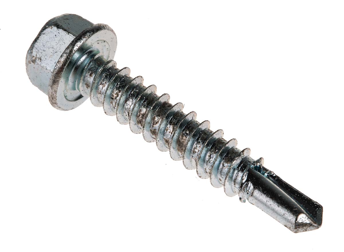 546-5890 RS PRO Bright Zinc Steel Self-Drilling Screw 5.5 mm 32 mm