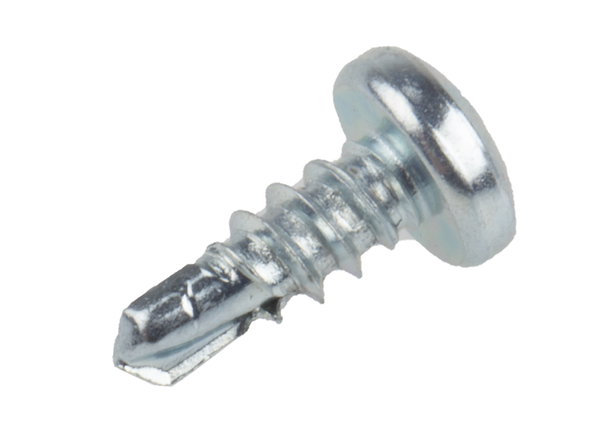 RS PRO Bright Zinc Steel Self-Drilling Screw 3.5 mm 9.5 mm