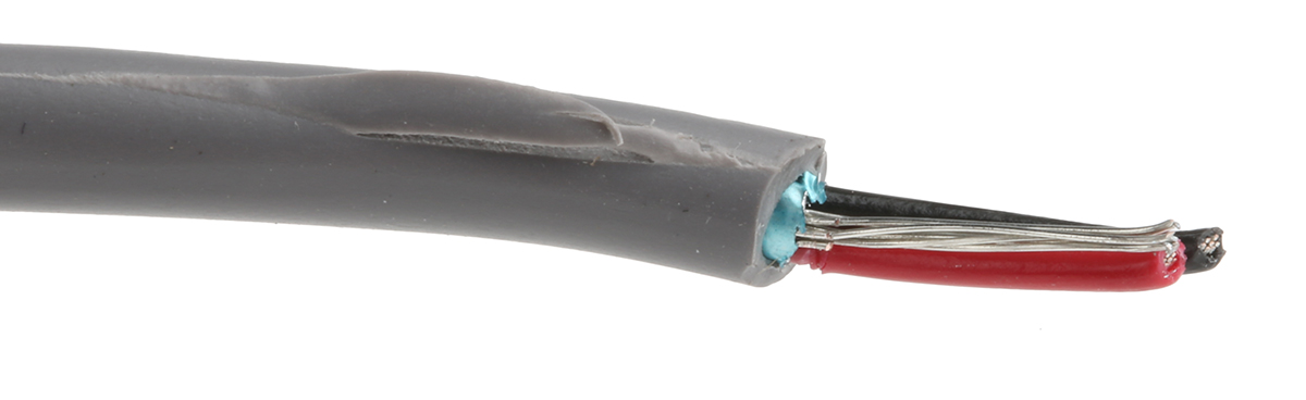 5471c-sl033 Alpha Wire Alpha Essentials Series Data Cable, 1 Pairs, 100 m, Grey Sheath Polyvinyl Chloride
