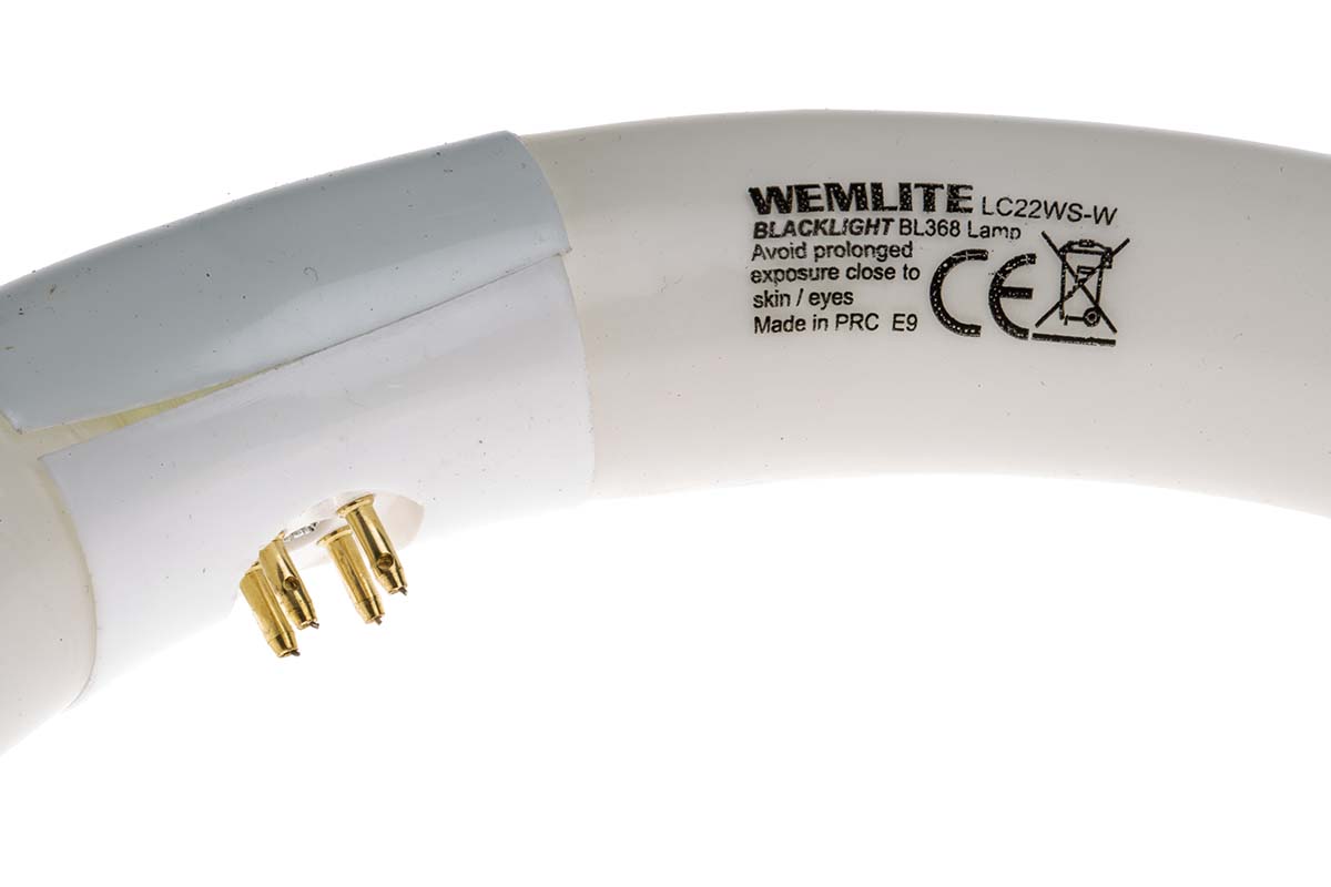 548-195 RS PRO 22 W Fly Killer Light, 203 mm, Round Shatterproof