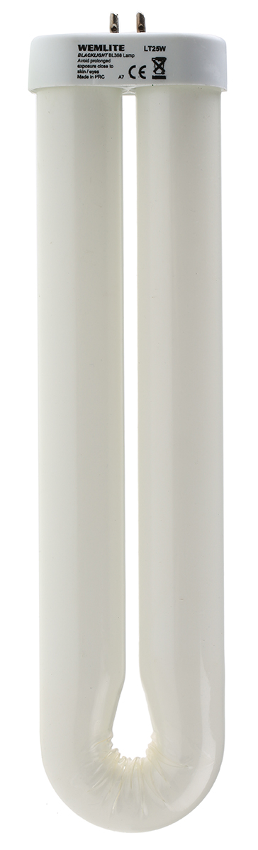 548-206 RS PRO 25 W Fly Killer Light, 9.5 in, 365 nm, U Bend Shatterproof