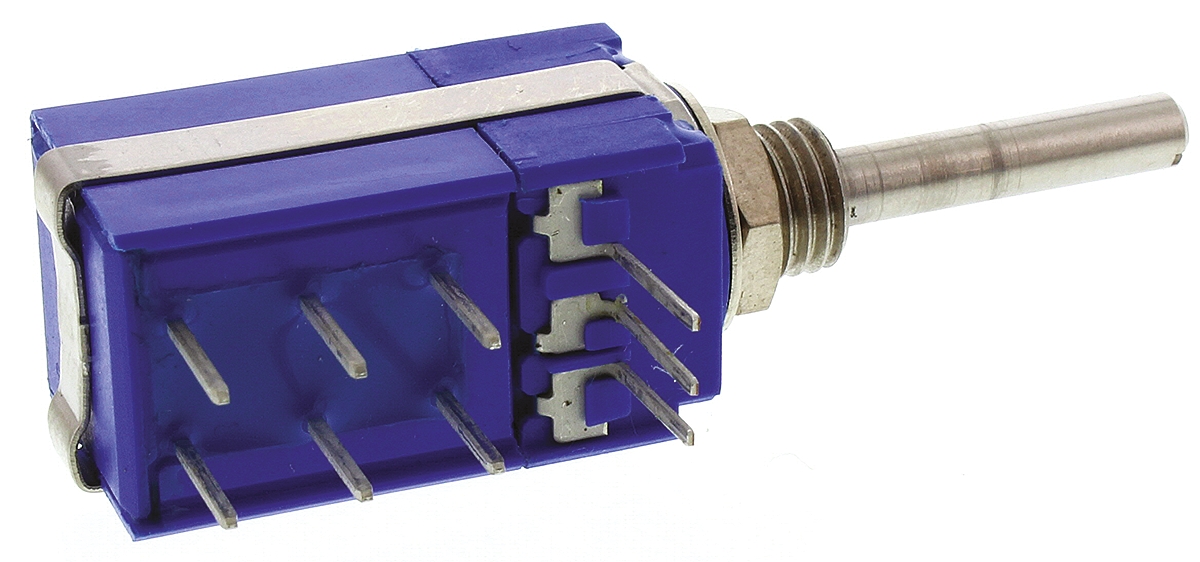 54cad-e28-b13p50l Bourns 54 5 kΩ Rotary Potentiometer 1-Turns 1-Gang Panel Mount, 54CAD-E28-B13/P50L