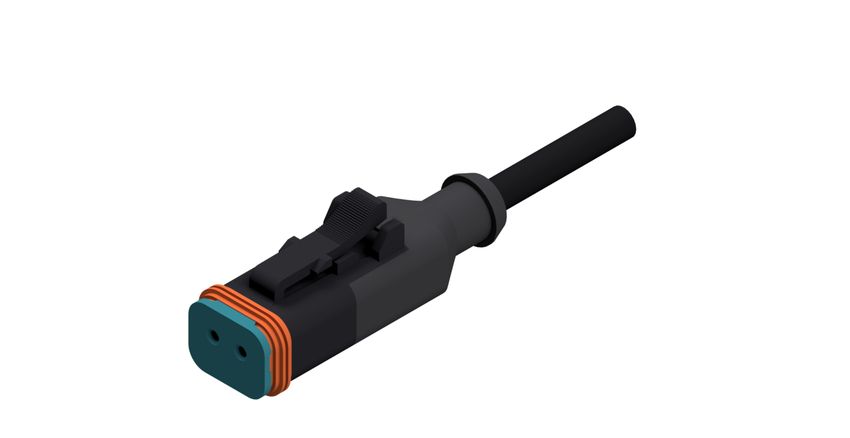 CONEC Male 2 way Straight to Actuator/Sensor Cable, 5 m