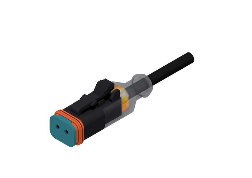 CONEC Male 2 way Straight to Actuator/Sensor Cable, 5 m