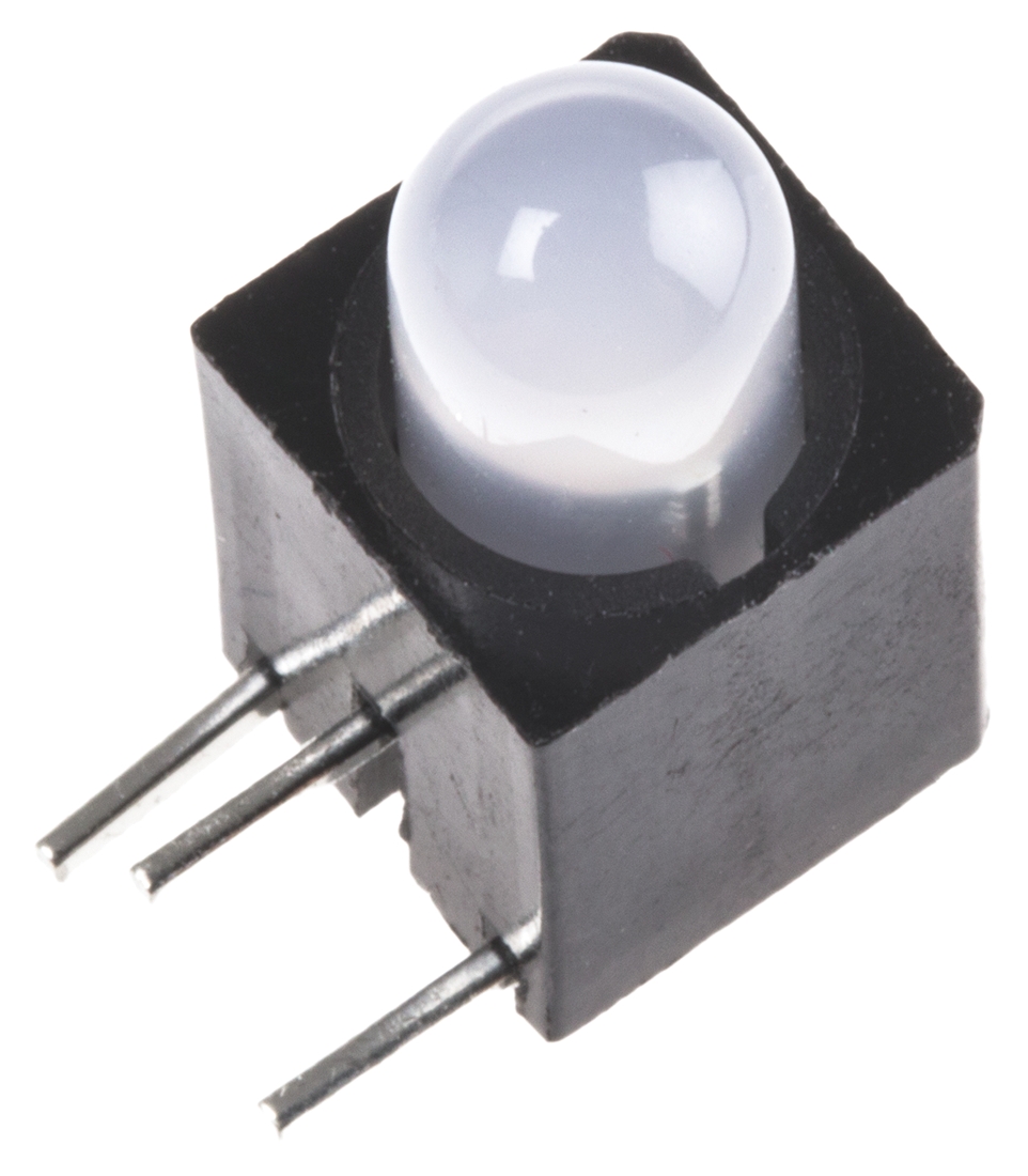 Dialight 550-3505 Red, Green Right Angle PCB LED Indicator, 2 LEDs 5 mm (T-1 3/4) 2.1 V