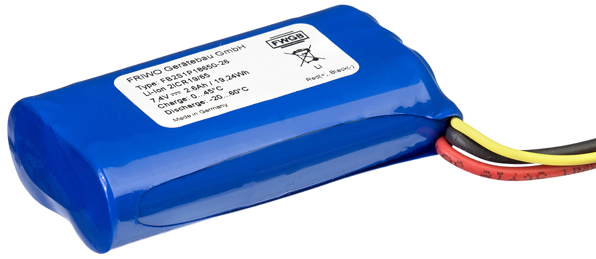 Friwo 7.4 V Lithium-ion Rechargeable Battery Pack, 2.6 Ah