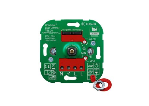 Bodo Ehmann 2 Way 1 Gang LED Dimmer, 230V, 160 W