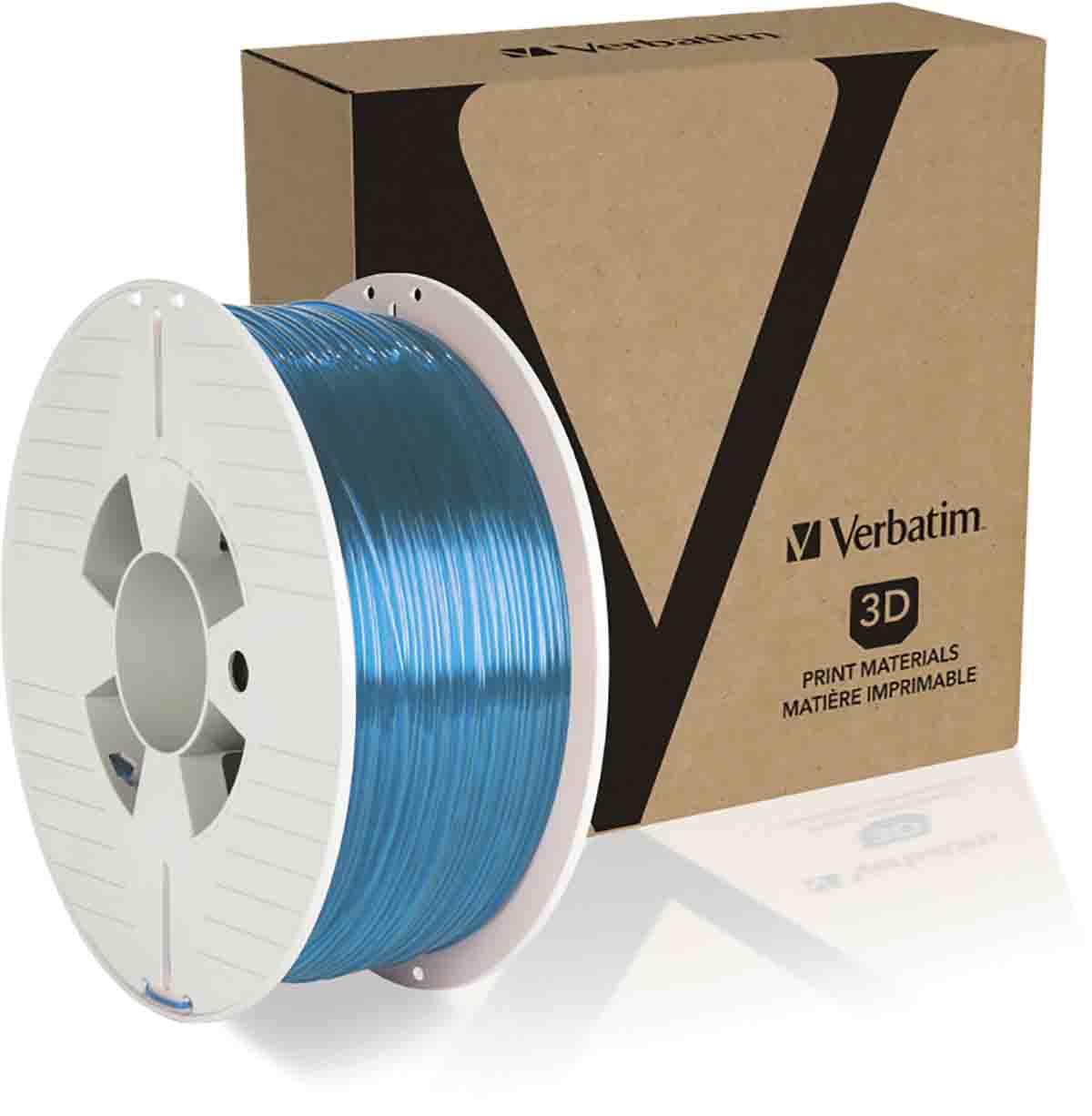 Verbatim 1.75 mm Blue PET-G 3D Printer Filament, 1 kg