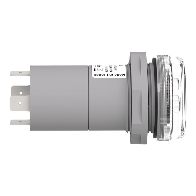 xb5ev57l4 Schneider Electric Harmony XB5 White LED Pilot Light, 30mm Cutout, IP67, Round, 400 V