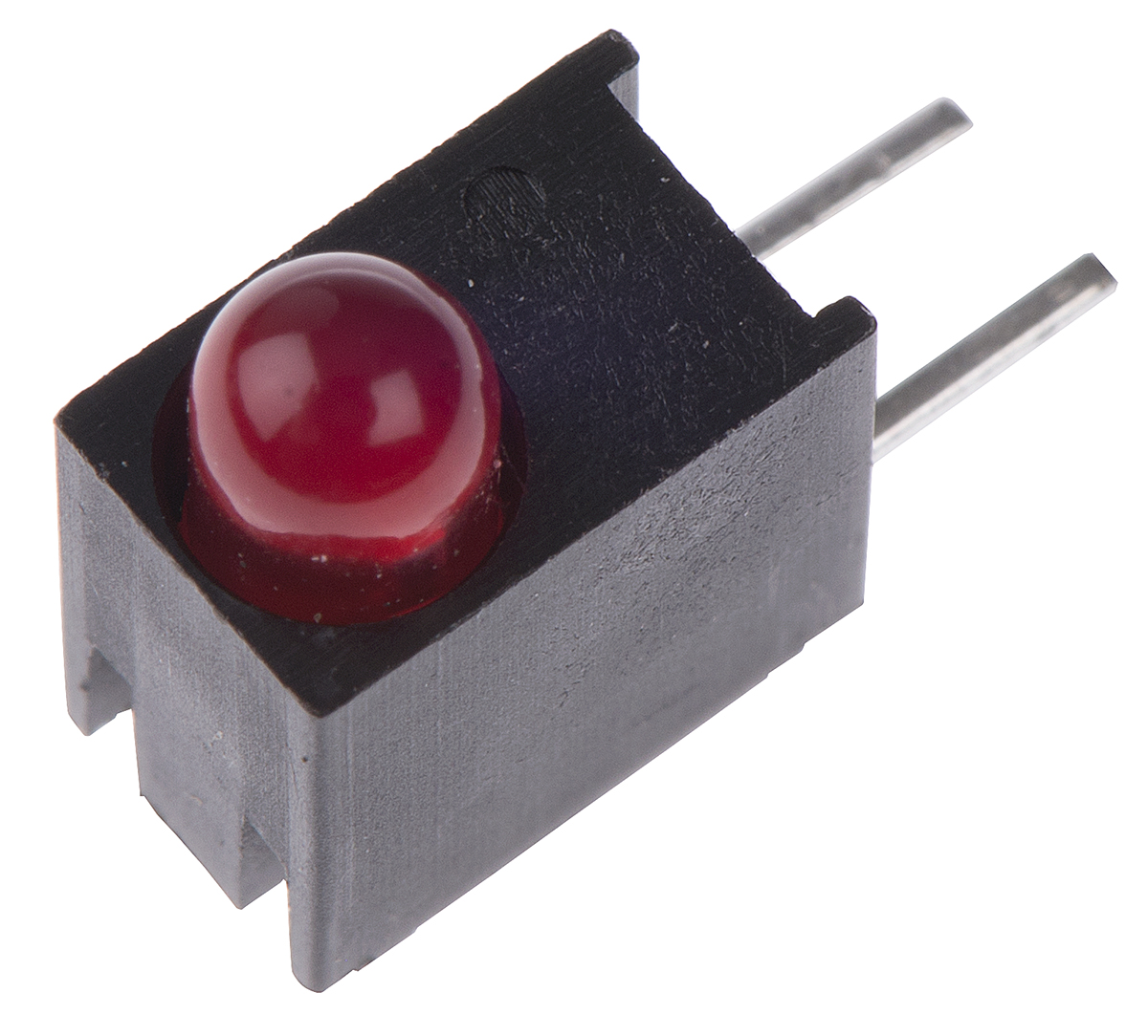 Dialight Red Right Angle PCB LED Indicator, 1 LEDs 5 mm (T-1 3/4) 2 V