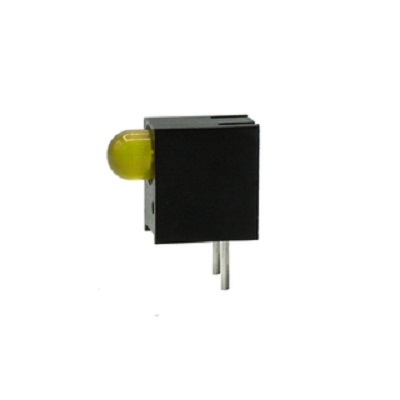 Dialight Yellow Right Angle PCB LED Indicator, 1 LEDs 5 mm (T-1 3/4) 7.5 V