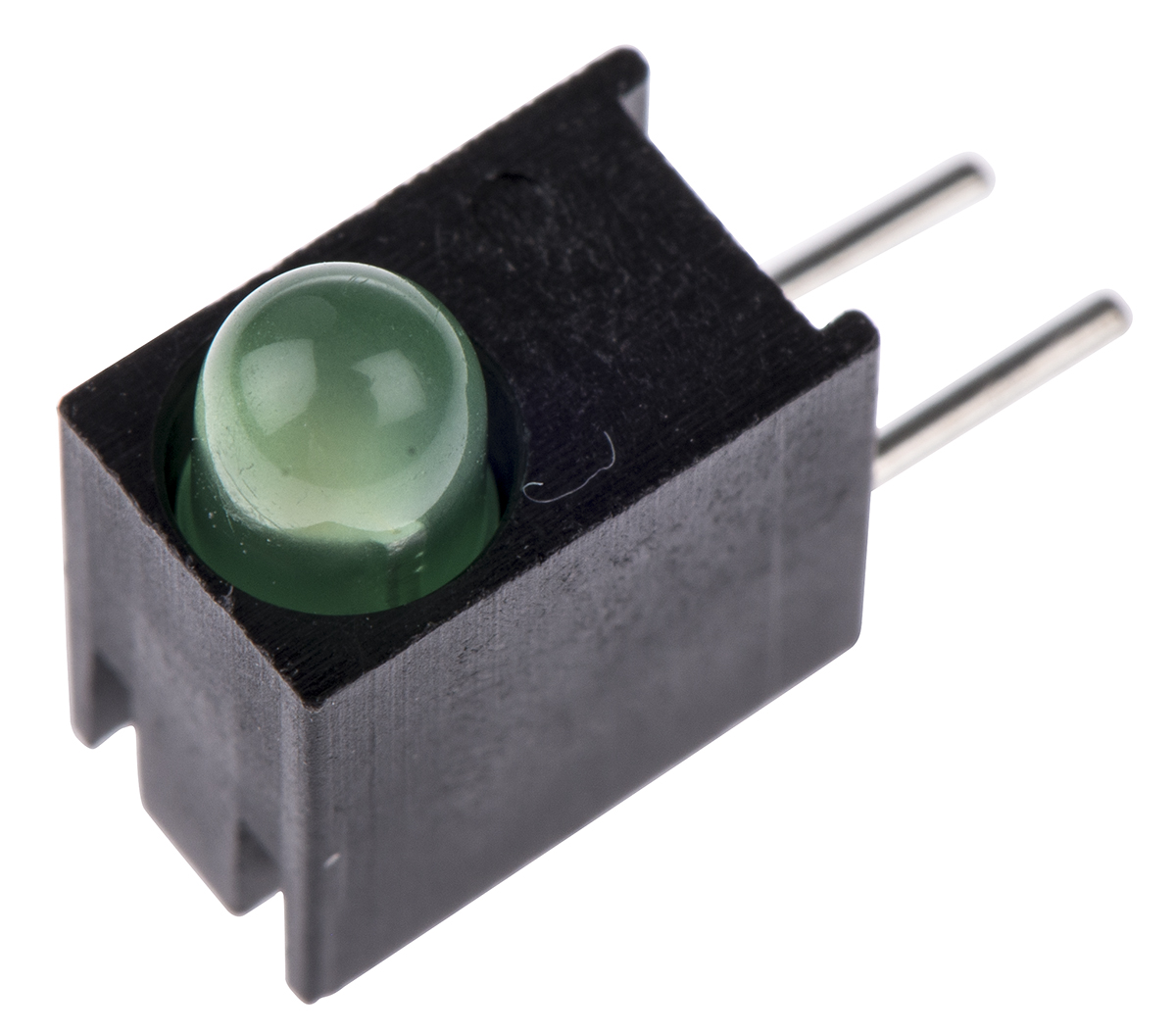 Dialight 551-1307F Green Right Angle PCB LED Indicator, 1 LEDs 5 mm (T-1 3/4) 1.9 V