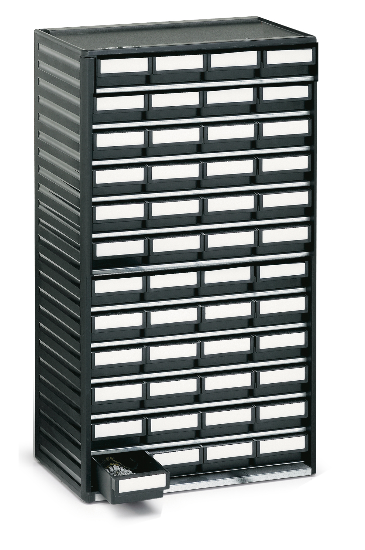 Treston Drawer Storage Unit 48, Polypropylene, 550 mm x 310mm x 180 mm, Black