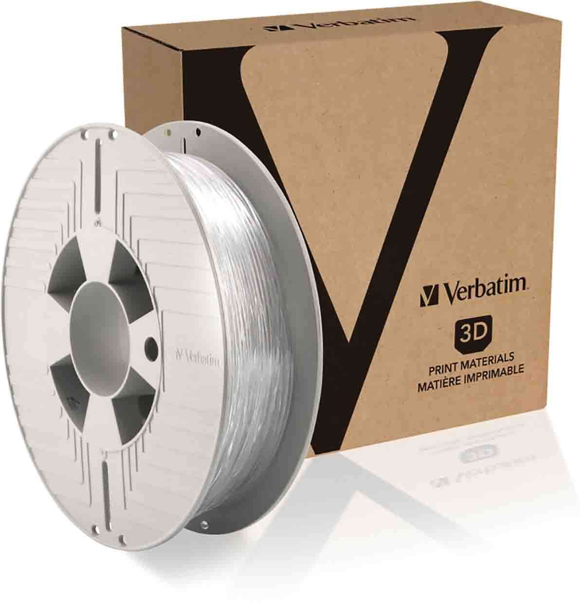 Verbatim 1.75 mm Transparent DURABIO 3D Printer Filament, 500 g