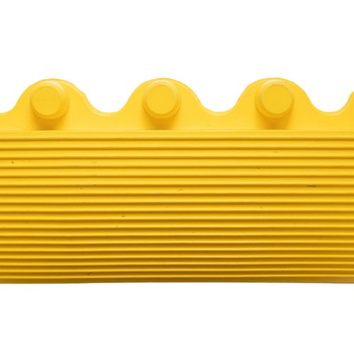 Notrax Yellow Edge Protection Strip Nitrile Rubber (NBR) Bevel Ribbed Finish 101 cm x 6cm x 19 mm