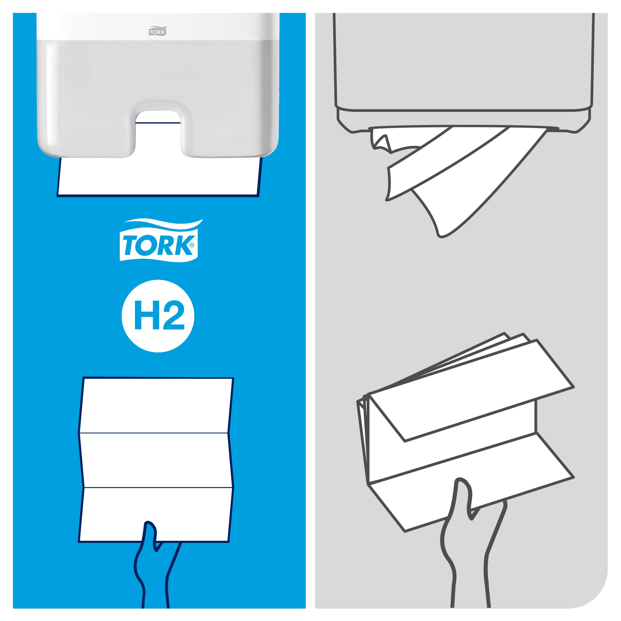 552000 Tork Plastic White Wall Wall Mount Paper Towel Dispenser, 114 mm x 458 mm x 30.2cm
