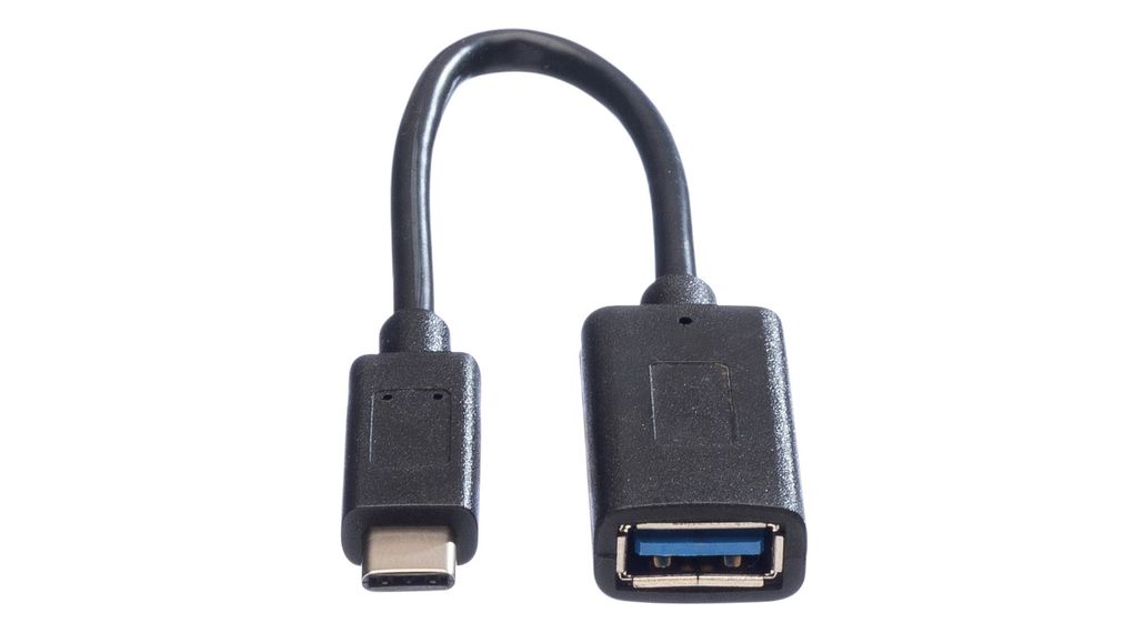 Value USB 3.2, Male USB C to Female USB A, 150mm