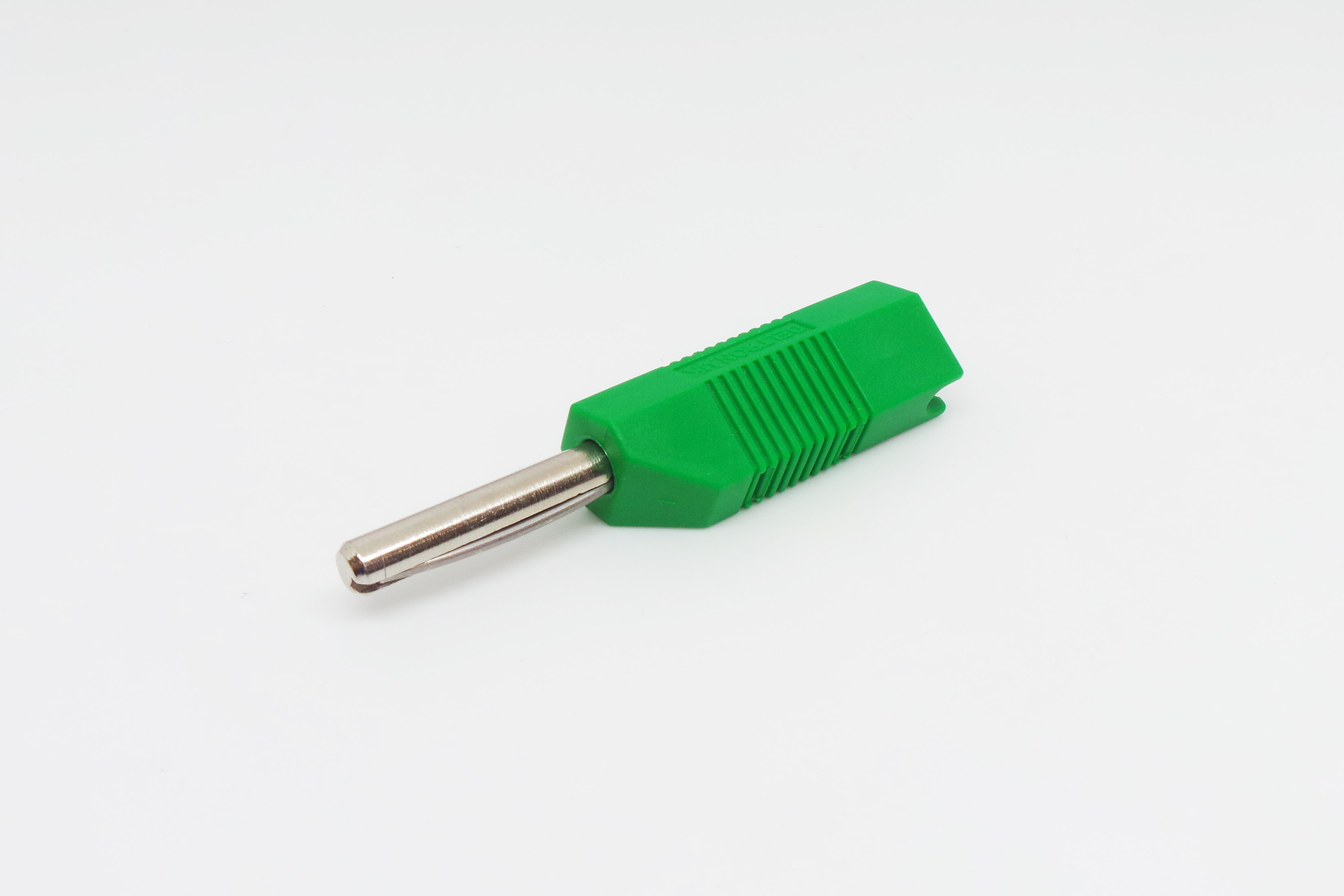 Deltron Green Male Banana Plug, 4 mm Connector, Screw Termination, 50V, 16A, Nickel Plating