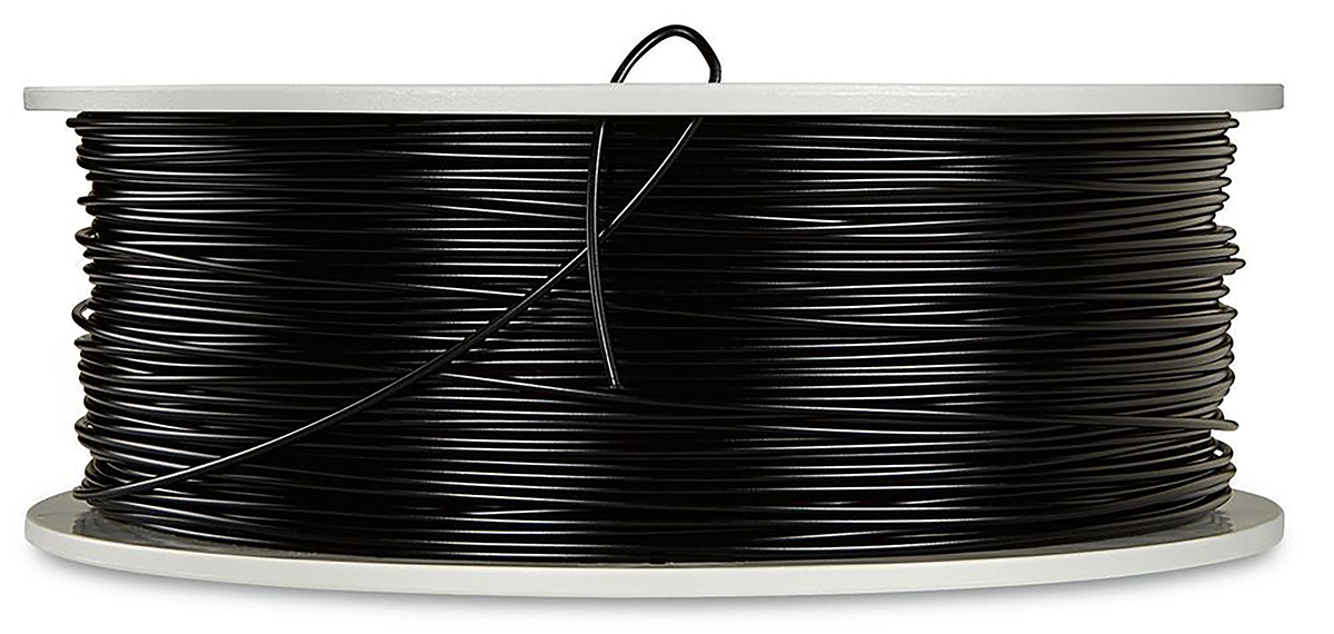 55318 Verbatim 1.75 mm Black PLA 3D Printer Filament, 1 kg